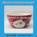 Attractive ceramic card holder in snowman shape for 2016 christmas